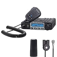 Midland® – MXT115VP3-15 Watt GMRS MicroMobile® Two-Way Radio - Off Roading Outdoor Farm - Extended 3dB gain Universal Lip Mount Antenna Dustproof Noise-Canceling Microphone - 8 Repeater Channels