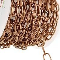 Antique Copper Long Link Cable Chain Spool- Hypoallergenic (4.5mm x 7mm) 4.4mm