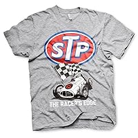 STP Officially Licensed Retro Racer Mens T-Shirt (Heather Grey)