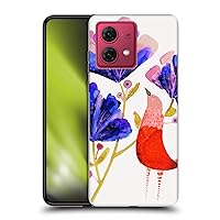 Head Case Designs Officially Licensed Sylvie Demers Red Birds 3 Soft Gel Case Compatible with Motorola Moto G84 5G