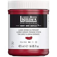 Liquitex Professional Heavy Body Acrylic Paint, 16-oz (473ml) Pot, Alizarin Crimson Hue Permanent