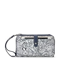 Sakroots Artist Circle Smartphone Crossbody in Coated Canvas, Detachable Wristlet Strap