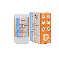 VitaSea Ultra Sheer Mineral Sunscreen Stick For Face and Body, Broad Spectrum Reef Friendly SPF 30, UVA & UVB Protection, Formulated with Sea Kelp, Vitamin E & C, 0.50 Oz.