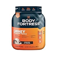 Body Fortress 100% Whey, Premium Protein Powder, Cookies N' Cream, 1.78lbs (Packaging May Vary)
