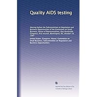 Quality AIDS testing Quality AIDS testing Paperback