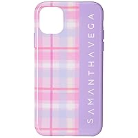 Samantha Vega Women's Official Original Check iPhone 11 Case, Lavander
