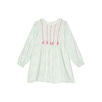 PEEK Girl's All Over Print with Neon Embroidery & Tassels Dress (Little Kids/Big Kids)
