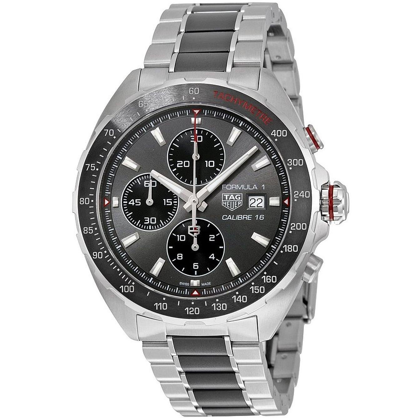 TAG Heuer Men's Formula 1 Swiss-Automatic Watch with Stainless-Steel Strap, Silver, 21 (Model: CAZ2012.BA0970)