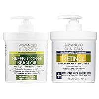 Advanced Clinicals Green Coffee Bean Oil Firming Cream + Retinol Firming Cream Set