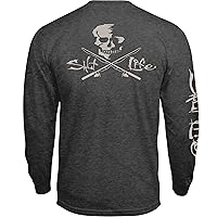 Salt Life Men's Skull and Poles Long Sleeve Classic Fit Shirt