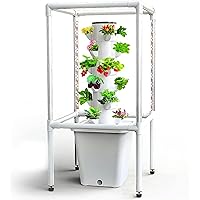 Hydroponic Cultivation System, 18 Plants for Internal Vertical Garden Plants with Temporized LED Cultivation Light, Germination Kit for Nursery Included