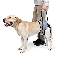 Dotoner Dog Sling for Large Dogs Hind Leg Support to Help Rehabilitate The Hind Limbs of Elderly Dogs with Weak Hind Legs Disabilities and Injuries Dog Harness Helps Arthritis ACL Recovery（S,Grey）