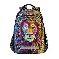 ALAZA Lion African Animal Art Backpack Purse for Women Men Personalized Laptop Notebook Tablet School Bag Stylish Casual Daypack, 13 14 15.6 inch