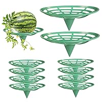 Melon 10Pcs Watermelon Trellis Heavy Duty 6.5 in Plastic Plant & Garden Melon Support Protector Avoid Ground Rot for Watermelon, Squash, Pumpkin Plant Cages Supports