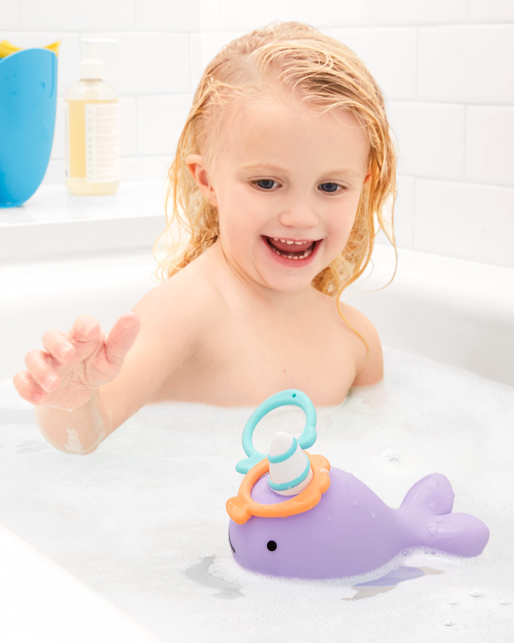 Skip Hop Baby Bath Toy, Zoo Narwhal Ring Toss