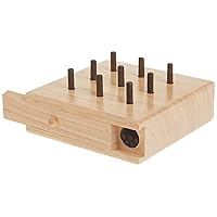 453602 453602 9 Hole Wooden Pegboard to Improve Fine Motor Coordination, Finger Dexterity, Concentration and Increase Reactionary Speed., Model:12-3141