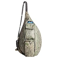 KAVU Mini Rope Sack Sling Crossbody Backpack - Woodgrain Terrain