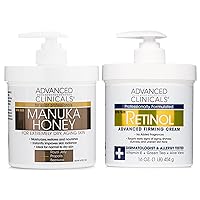 Advanced Clinicals Manuka Honey Hydrating Cream + Retinol Firming Cream Set