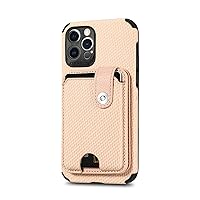 Four Corners Reinforced Shockproof Wallet Phone Case for iPhone 13 14 12 11 Pro Max Mini SE X XS XR 8 7 6 6S Plus Shell, Card Holder Stand Cover(11 Pro Max,Tan)