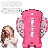 UPWER Hair Bedazzler Kit with 240 Hair Gems, Hair Gem Stamper, Hair Gem Machine, Bedazzler Kit with Rhinestones for Girls Kids, Hair Decoration Ultimate Set for Women Adults