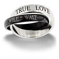 True Love Will Wait Purity Rolling Ring