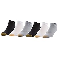 GOLDTOE Men's Nylon Lite No Show Socks, 6-Pairs