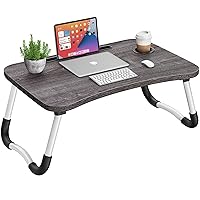 Laptop Bed Desk Lap Tray: Large Portable Foldable laptray Computer bedtray Table for Writing Reading Eating Breakfast XXL lapdesk on Low Sitting Floor or Adult Laying Couch