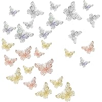 48 Pcs 3D Butterfly Wall Decor Stickers, 4 Colors 3 Sizes Butterfly Decorations, Butterfly Wall Decals Room Decor, Removable Butterfly Party Birthday Cake Flower Bouquet Decorations