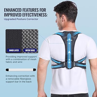 Back Brace and Posture Corrector for Women and Men, Back Straightener Posture Corrector, Scoliosis and Hunchback Correction, Back Pain, Spine  Fit Geno