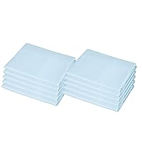 American Baby Company 10-Piece 100% Natural Cotton Percale Standard Daycare/Pre-School Cot Sheet, Blue, 23