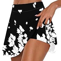 Tennis Skirts for Women Athletic Golf Skorts Workout Running Yoga Skirt 2024 Trendy Sports Activewear with Shorts