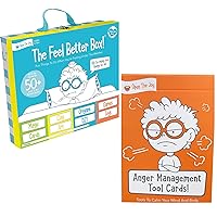 Wellness Bundle for Kids: Elevate Spirits with Feel Better Box and Anger Management Card Game - 100+ Activities, Games, and Tools for Emotional Well-Being (Ages 4+)