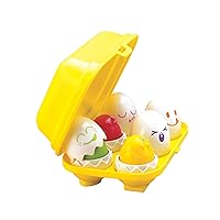 Toomies Hide & Squeak Eggs Toddler Toys - Matching and Sorting Games - Toddler Sensory Toys for Hand Eye Coordination and Color Recognition - Frustration Free Packaging - Ages 6 Months and Up