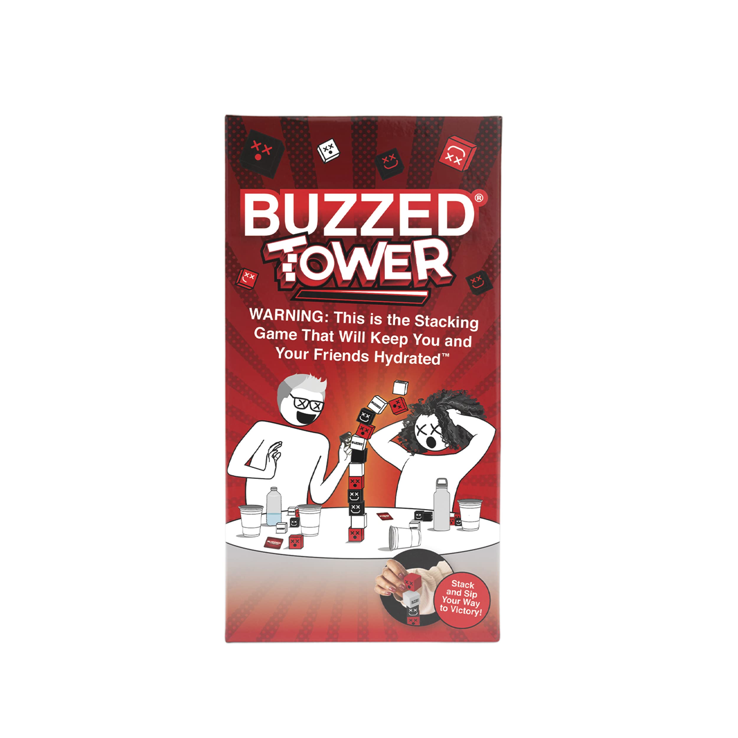 WHAT DO YOU MEME? Buzzed Tower - The World's Most Constructive Drinking Game for The Summer Party Activities, BBQ Party Games & More