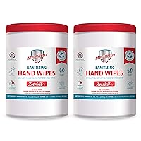 Sanitizing Hand Wipes - 80 Count (2-pack) Alcohol-Free, Long-lasting Protection. Kills 99.9% of Germs. Moisturizes With Aloe Vera. Formulated with Zetrisil. FDA Registered
