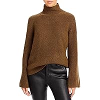 French Connection Womens Ribbed Knit Mock Turtleneck Sweater