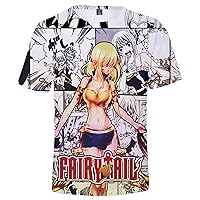 Anime Fairy Tail T-Shirt 3D Printed Short Sleeve Shirts Men Women Pullover Tee Tops