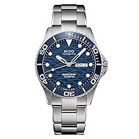 Mido Men's Automatic Diving Watch Ocean Star 200C Blue M042.430.11.041.00, Metallised, l, Bracelet