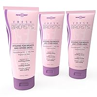 Fresh Body FB Breasts Anti Chafing Deodorant Lotion to Powder, 3.4 Fl Oz (3 Pack) Anti Chafe Cream Whole Body Deodorant for Women, Inner Thighs & Areas that Sweat - No Talc, Aluminum and Fragrance