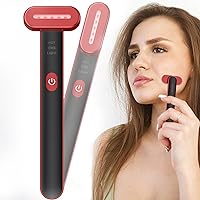 Red Light Therapy Wand for Face: 7 Colors LED Light Therapy Eye Beauty Device Face Massager Skin Rejuvenation Tool for Skin Care, Face Lift, Improve, Smooth and Tightening Skin