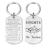 SOUSYOKYO Cancer Survivor Gifts for Women, Men Cancer Patient Keychain, Hospice Gifts for Patients, Hospital Comforting Gift for Patients Overcome Anxiety