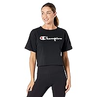Champion Women's T-shirt, Heritage Heavyweight Cropped T-shirt, Crop Top for Women