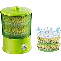 Seed Germination kit, Household Bean Seed Germination Machine Large Capacity Bean Sprout Machine with a Water Storage Pressure Plate,3 Layers-1/