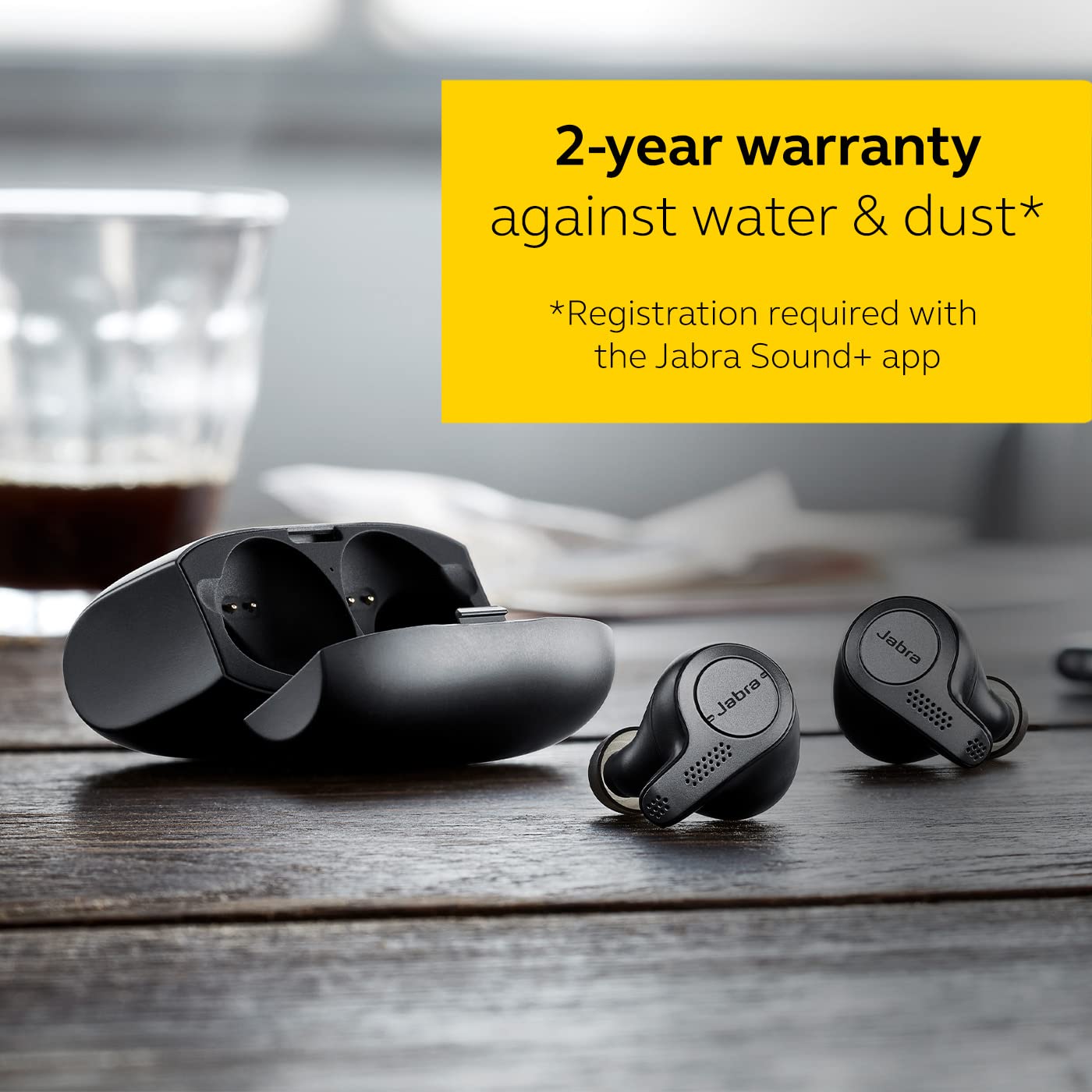 Jabra Elite 65t – Alexa Built-In, True Wireless Earbuds with Charging Case, Titanium Black – Bluetooth Earbuds Engineered for the Best True Wireless Calls and Music Experience