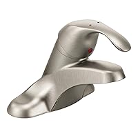 Moen 8430CBN Commercial M-Bition One-Handle Bathroom Sink Faucet, Classic Brushed Nickel, 0.5