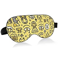 Unisex Sleep Eye Mask Gold-Horus-Pharaohs-Egypt Night Sleeping Mask Comfortable Eye Sleep Shade Cover