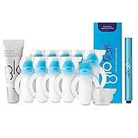 GLO Science Vial Teeth Whitening Gel Treatment Kit & Travel Whitening Pen – Fast & Pain-Free Results, Designed for Sensitive Teeth, Mint Flavor