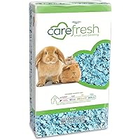 99% Dust-Free Blue Natural Paper Small Pet Bedding with Odor Control, 23 L