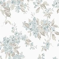 Laura Ashley Apple Blossom Duck Egg Wallpaper