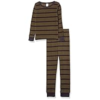 Splendid Boys' Thermal Jogger Pajama Sleep Set, Phantom Stripe, 10